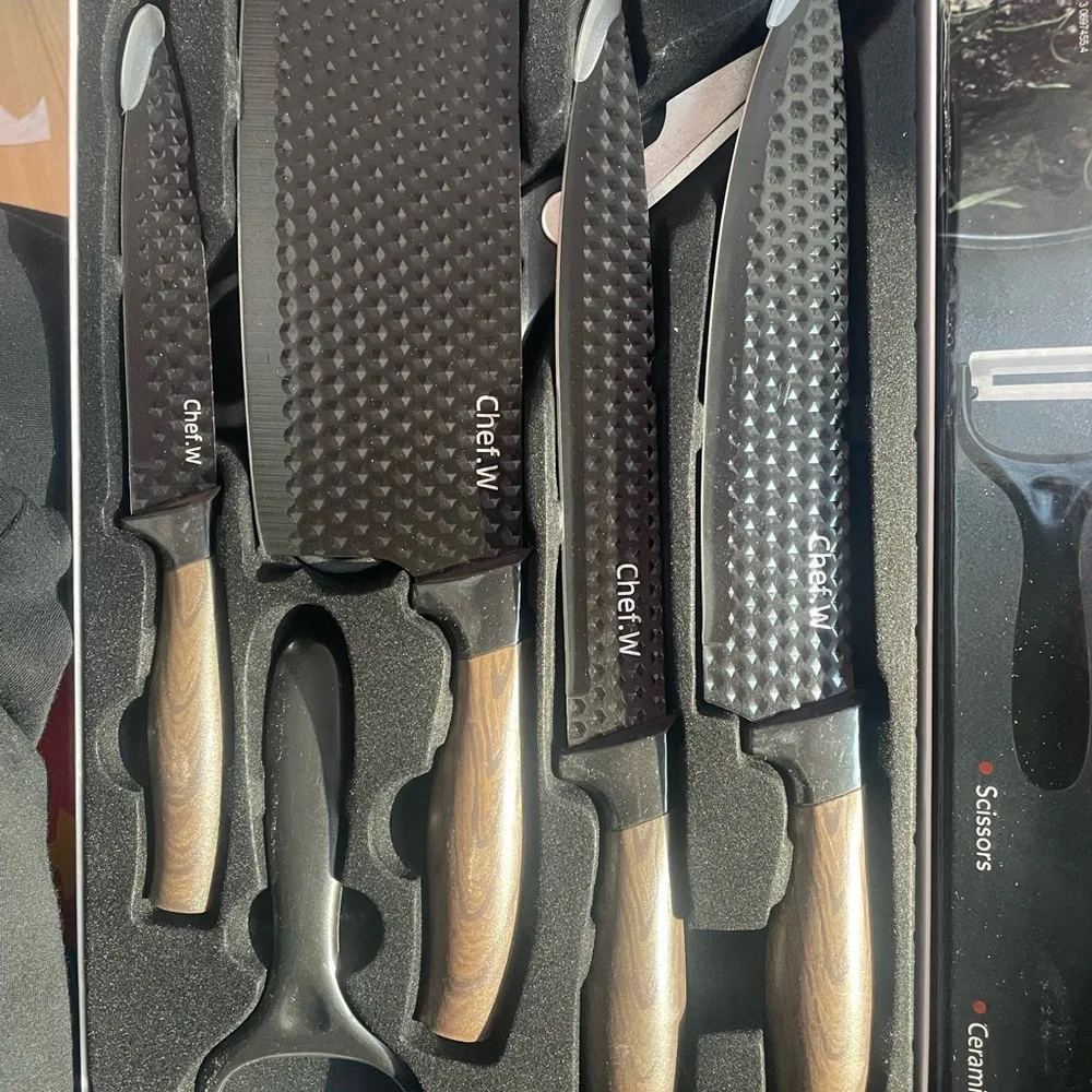 Chef.W Kitchen Knife Set with Peeler